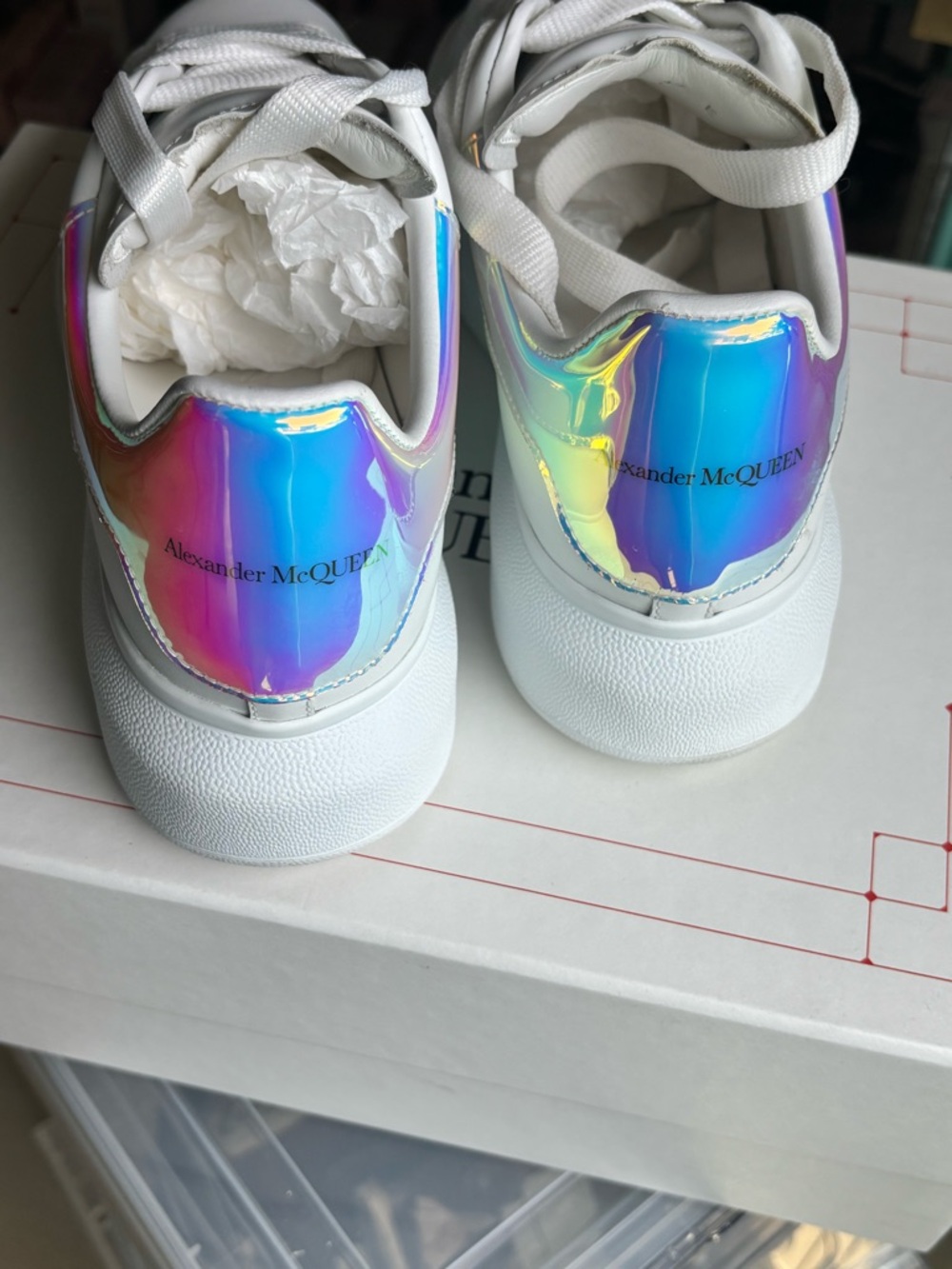 Alexander McQueen Oversized Sneaker ~ Size 37 ~ EUC - Picture 4 of 12
